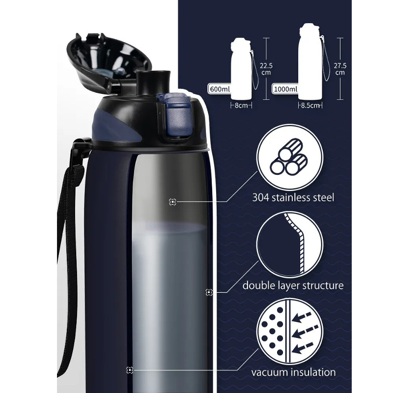 Stainless Steel Vacuum Flask/Bottle (1L)