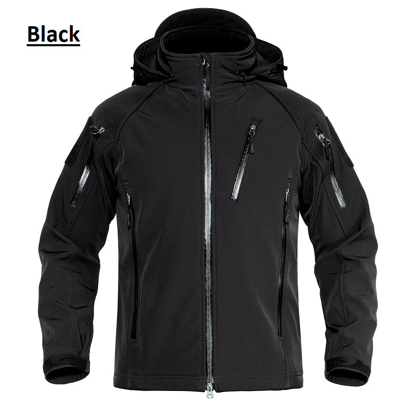 Military/Outdoor Style Waterproof Jacket (Detachable Hood)