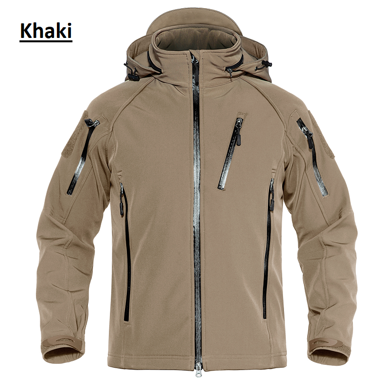 Military/Outdoor Style Waterproof Jacket (Detachable Hood)