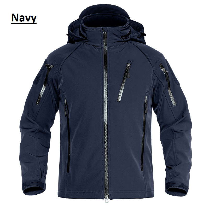 Military/Outdoor Style Waterproof Jacket (Detachable Hood)